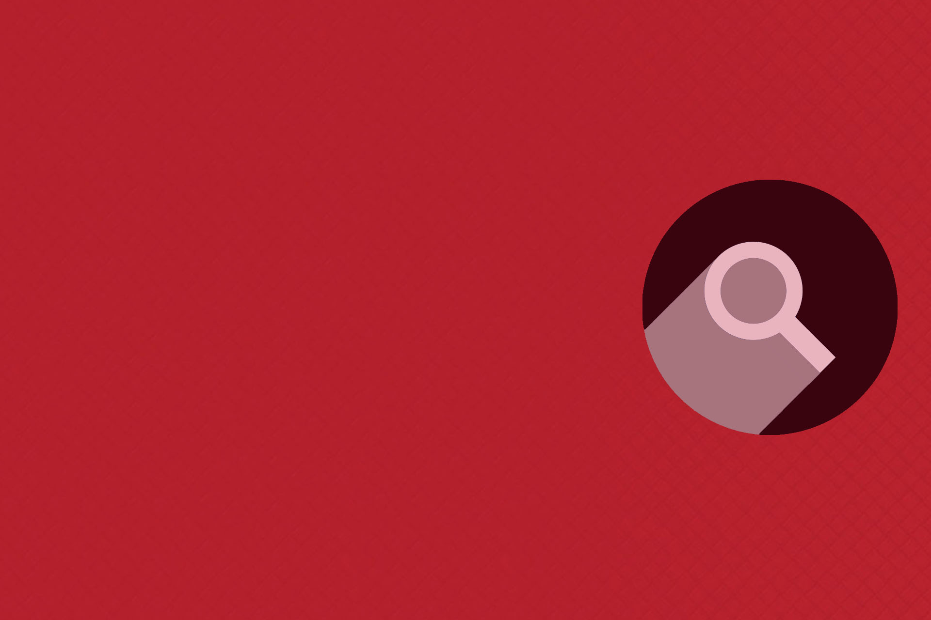 Magnifying glass search symbol (representing the search for something hidden)