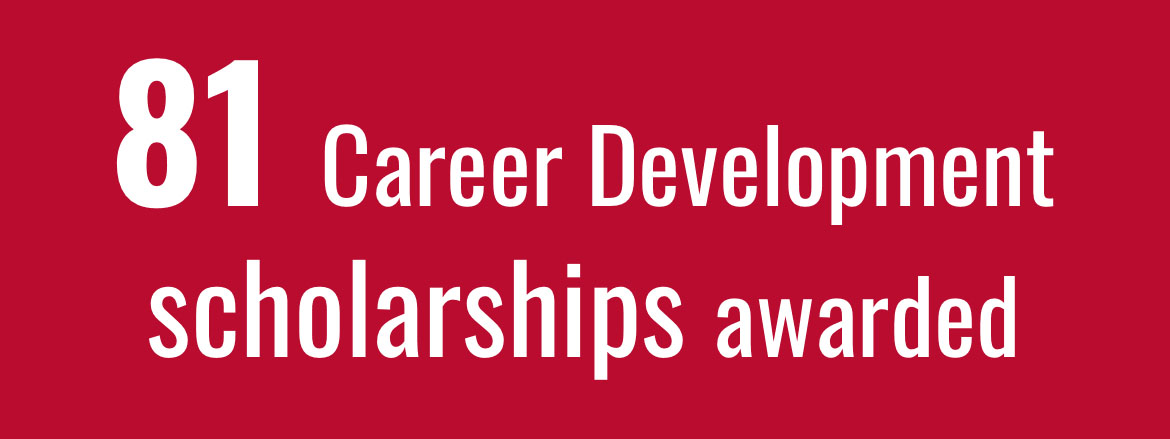 81 Career Development Scholarships Awarded