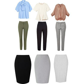 Business casual female clothing