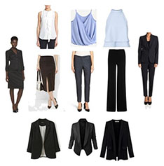 Business professional female clothing