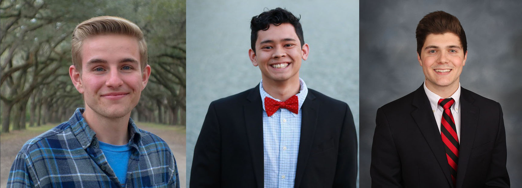 Student Employee of the Year Team Award winners - Parker Jamieson, Lui Suzuki-Williams, and Matthew Corn